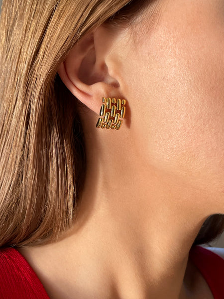 NIKI GOLD EARRINGS IN HIGH QUALITY STAINLESS STEEL