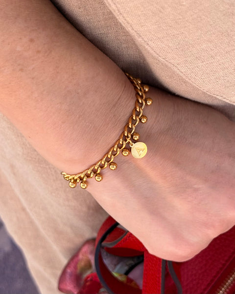 LINEA GOLD INITIAL BRACELET