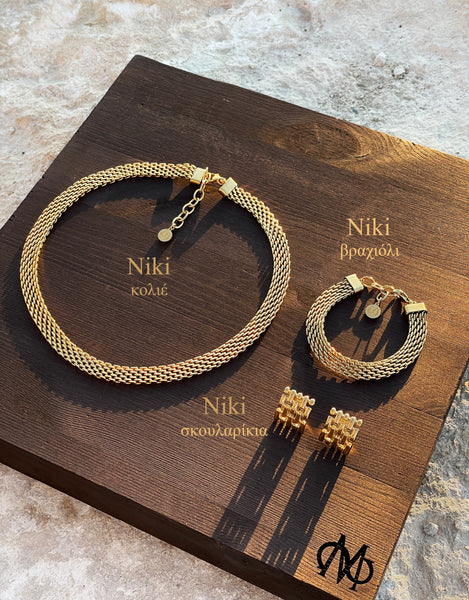 NIKI GOLD EARRINGS IN HIGH QUALITY STAINLESS STEEL