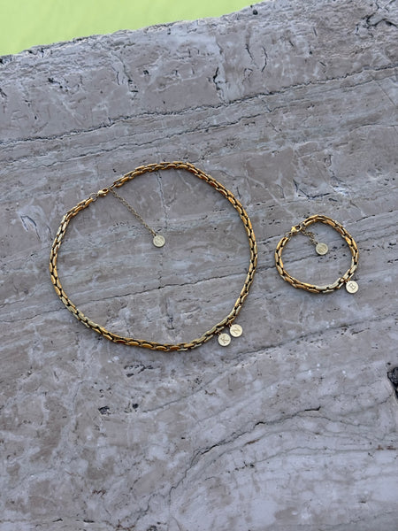 DIAMANDO GOLD INITIAL BRACELET