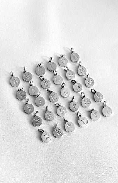 ZOE 3 INITIALS SILVER NECKLACE