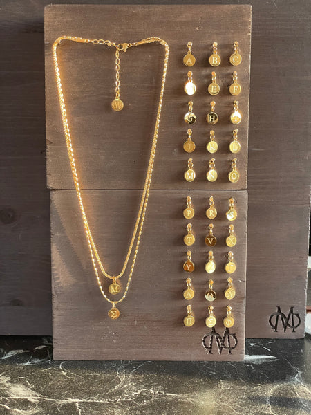EXTRA INITIAL ON NECKLACES OR BRACELETS