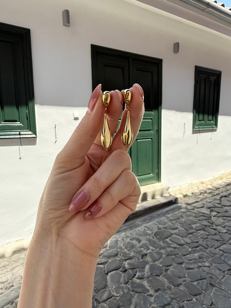 TEARA GOLD OR SILVER EARRINGS IN HIGH QUALITY STAINLESS STEEL