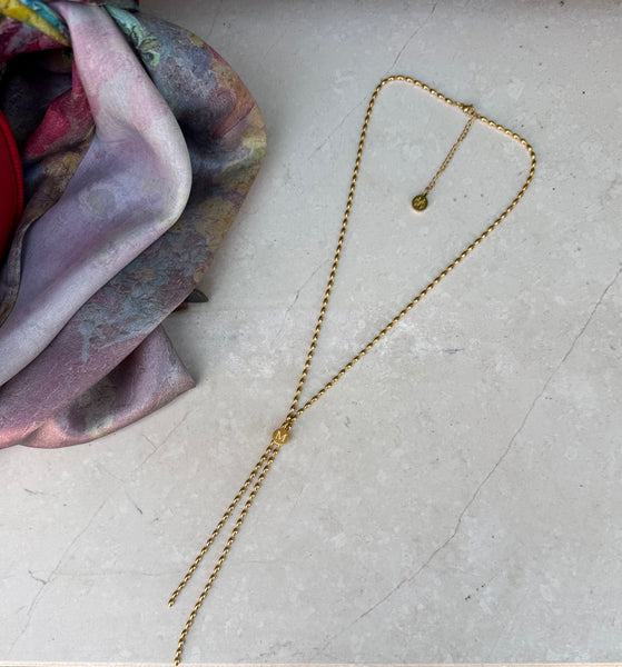 LYDIA INITIAL GOLD NECKLACE