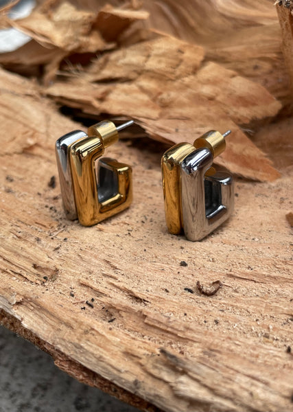 RAMON GOLD EARRINGS IN HIGH QUALITY STAINLESS STEEL