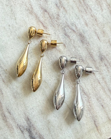 TEARA GOLD OR SILVER EARRINGS IN HIGH QUALITY STAINLESS STEEL