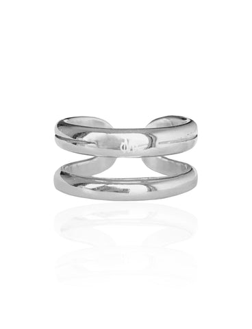 SIGNATURE SILVER RING IN HIGH QUALITY STAINLESS STEEL