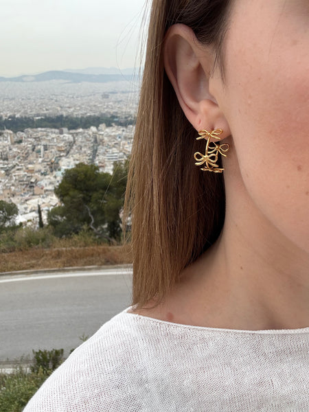 BOW LIMITED COLLECTION EARRINGS IN HIGH QUALITY STAINLESS STEEL