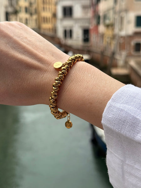 VENEZIA GOLD INITIAL BRACELET