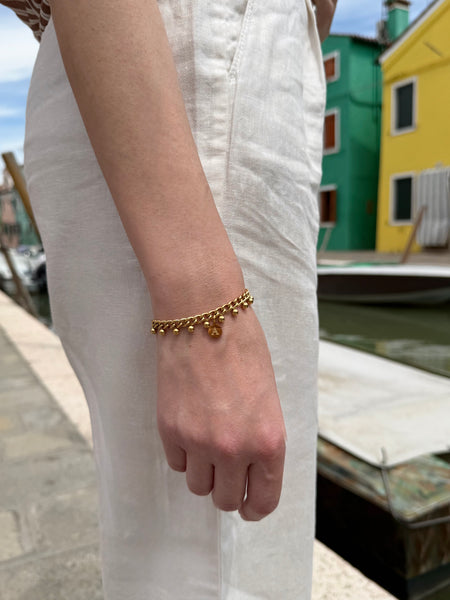 LINEA GOLD INITIAL BRACELET