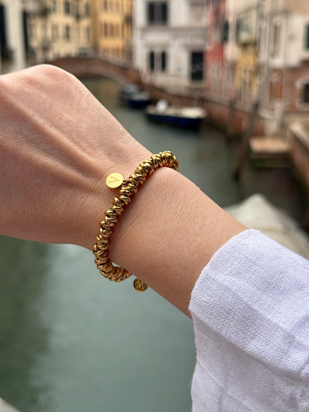 VENEZIA GOLD INITIAL BRACELET
