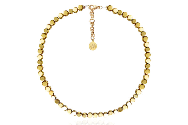 ERNA GOLD NECKLACE WITH SEMI PRECIOUS STONES