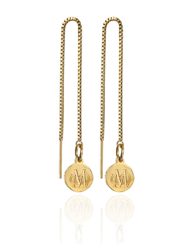 SIGNATURE GOLD CHAIN EARRINGS IN HIGH QUALITY STAINLESS STEEL